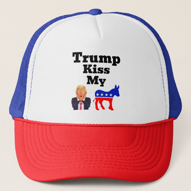 Trump Kiss My Trucker Hat (Front)