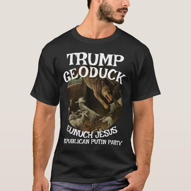 Trump Lamb Chop Jesus Republican Pee Party T-Shirt (Front)