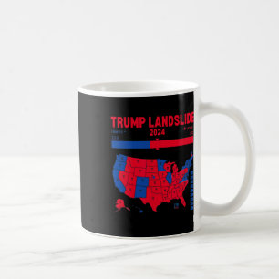 Trump Landslide 2024 Electoral Map 312 Winning Map Coffee Mug