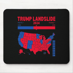 Trump Landslide 2024 Electoral Map 312 Winning Map Mouse Pad
