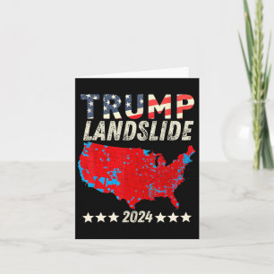 Trump Landslide 2024 Electoral Map Support Trump W Card
