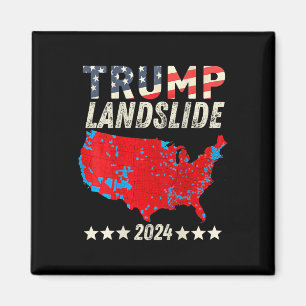 Trump Landslide 2024 Electoral Map Trump Winner (o Magnet
