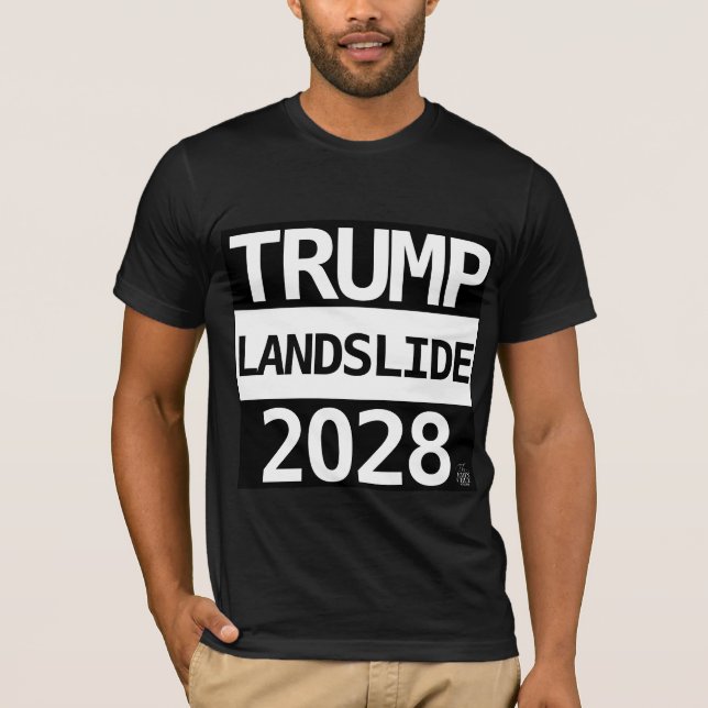 TRUMP LANDSLIDE 2028 T-SHIRT (Front)