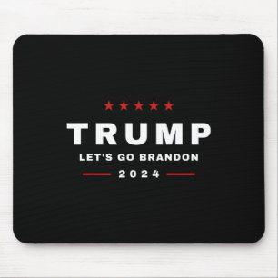 Trump Let's Go Brandon 4th Of July 2024 Maga Tee Mouse Pad