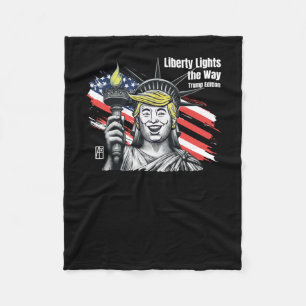 Trump – Liberty Lights The Way Trump Edition – Don Fleece Blanket