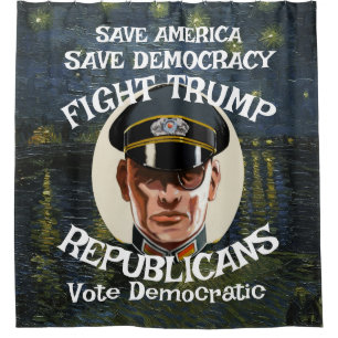 Trump Liberty Suspends Midterm Elections Hz Wsrjd Shower Curtain