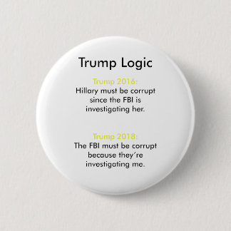 Trump Logic 6 Cm Round Badge