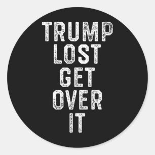 Trump Lost Classic Round Sticker