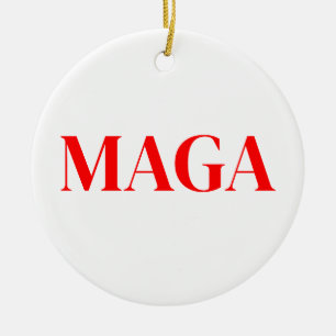  Trump Maga 2024  Ceramic Tree Decoration