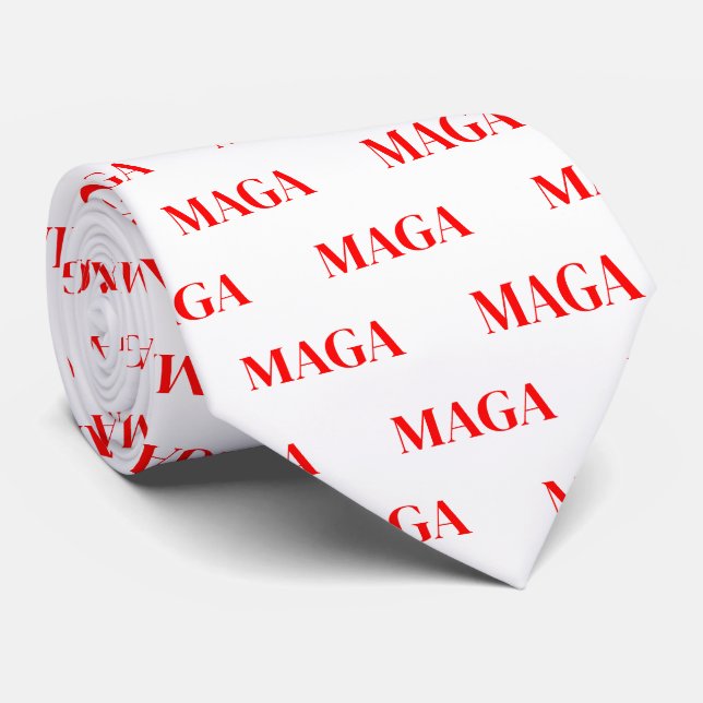  Trump Maga 2024  Tie (Rolled)