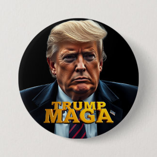 Trump MAGA 7.5 Cm Round Badge