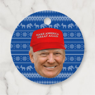 TRUMP MAGA Christmas Favour Tags