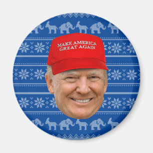 TRUMP MAGA Christmas Magnet
