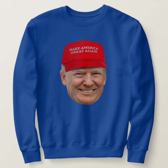 TRUMP MAGA Christmas Sweatshirt (Design Front)