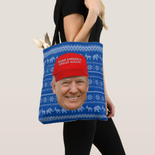 TRUMP MAGA Christmas Tote Bag
