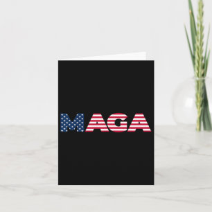 Trump Maga Freedom 4th Of July 2024 Usa Flag 45 47 Card