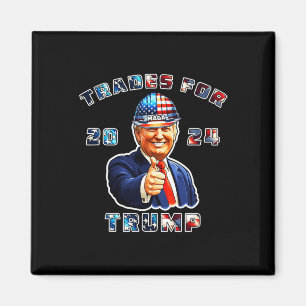 Trump Maga I'm Voting Trades For Trump 2024 Magnet