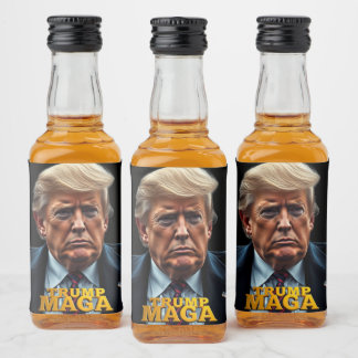 Trump MAGA Liquor Bottle Label