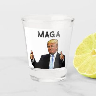 TRUMP MAGA SHOT GLASS, SHOT GLASSES