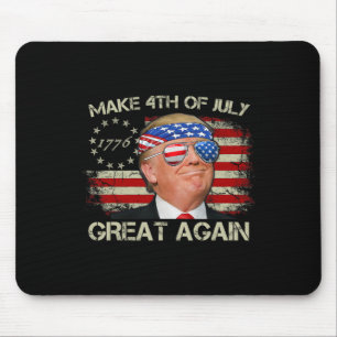 Trump Make 4th Of July Great Again 47th President Mouse Pad