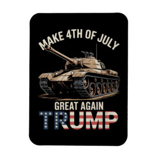 Trump Make 4th of July Great Again with Military Magnet