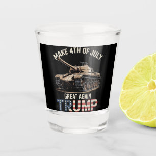 Trump Make 4th of July Great Again with Military Shot Glass