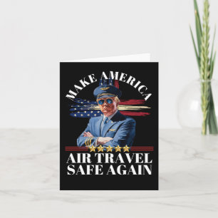 Trump Make America Air Travel Great Again 1 Card