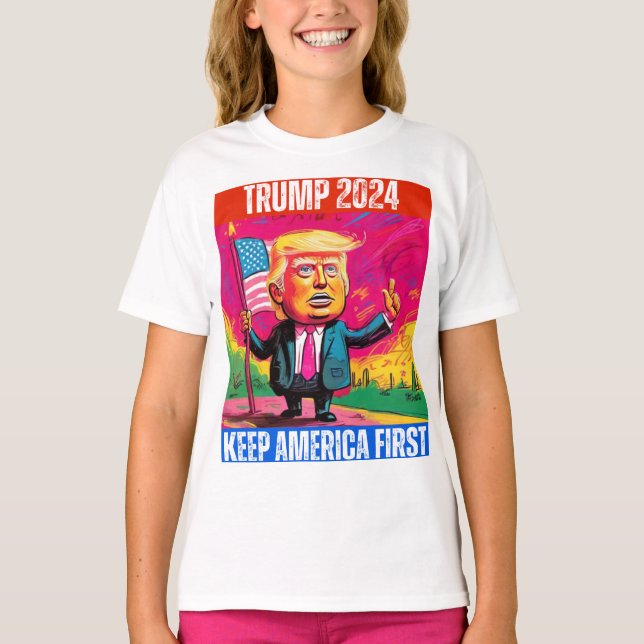 TRUMP MAKE AMERICA FIRST T-Shirt (Front)