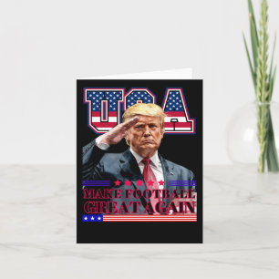 Trump Make America Football Great Again 1 Card