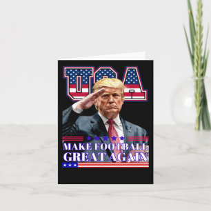 Trump Make America Football Great Again  Card