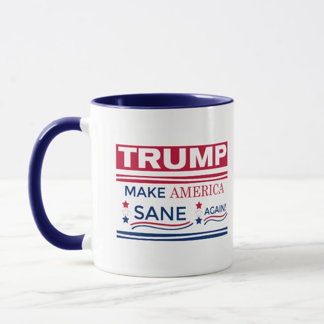 Trump Make America Sane Again Mug (Left)