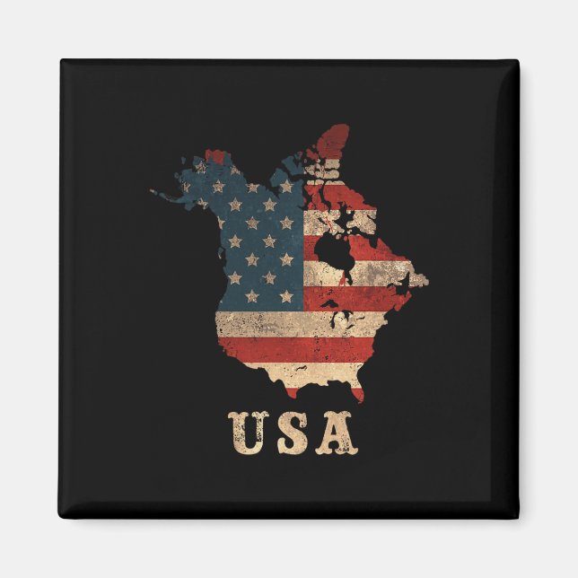 Trump Make Canada Great Again 51st State Canada An Magnet (Front)