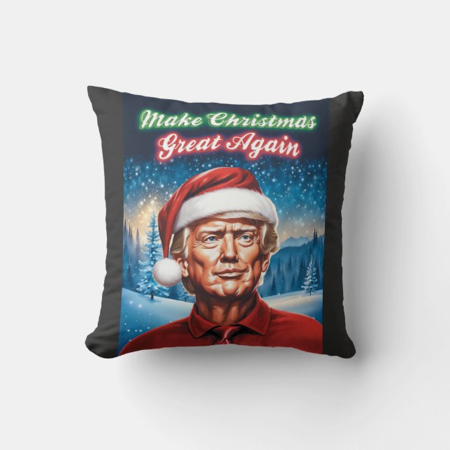 Trump - Make Christmas Great Again Cushion (Front)