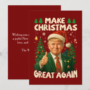 Trump Make Christmas Great Again Holiday Card