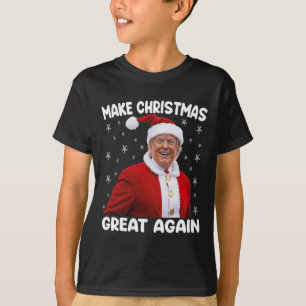 Trump Make Christmas Great Again Santa Trump 1  T-Shirt