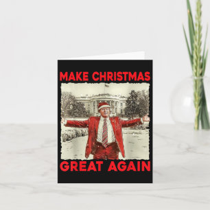 Trump Make Christmas Great Again Trump Santa Xmas  Card