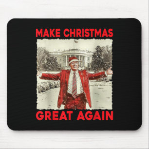 Trump Make Christmas Great Again Trump Santa Xmas Mouse Pad
