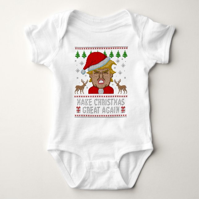 Trump Make Christmas Great Again Ugly Sweater (Front)