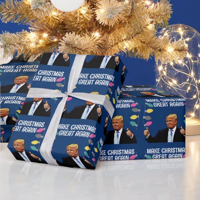 TRUMP MAKE CHRISTMAS GREAT AGAIN WRAPPING PAPER (Holidays)