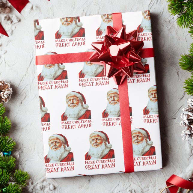 Trump Make Christmas Great Again  Wrapping Paper (Creator Uploaded)