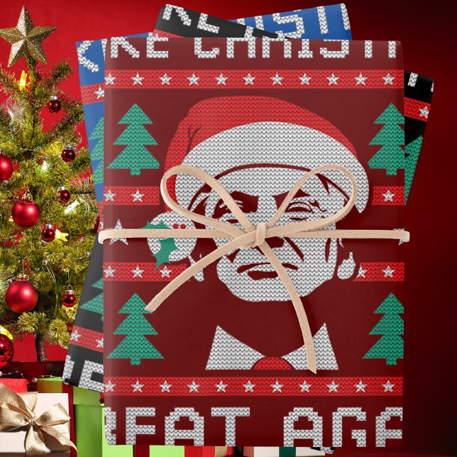 Trump Make Christmas Great Again  Wrapping Paper Sheet (Creator Uploaded)