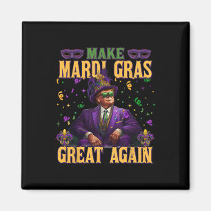 Trump Make Mardi Gras Great Again Funny Parade Cos Magnet