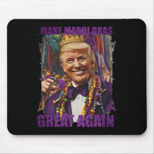 Trump Make Mardi Gras Great Again Funny Parade Cos Mouse Pad