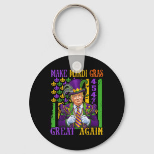 Trump Make Mardi Gras Great Again Funny Parade Key Ring