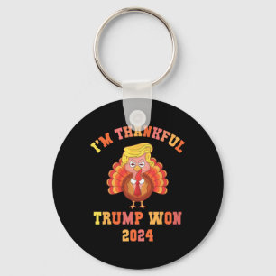 Trump Make Thanksgiving Great Again I'm Thankful T Key Ring