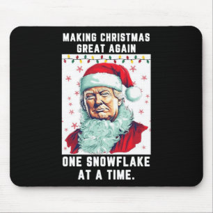 Trump Making Christmas Great Again One Snowflake A Mouse Pad
