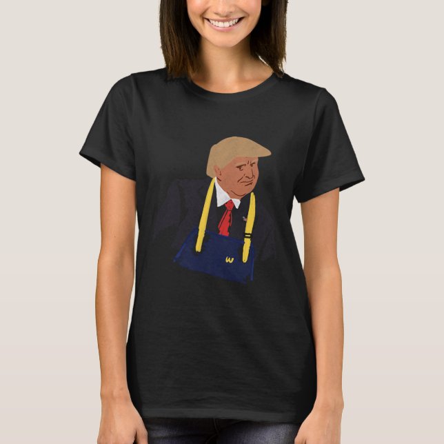 Trump Making Fries 2024  T-Shirt (Front)