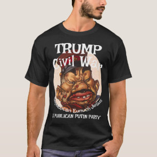 Trump Masturbated Presidential Democrats Campaign T-Shirt