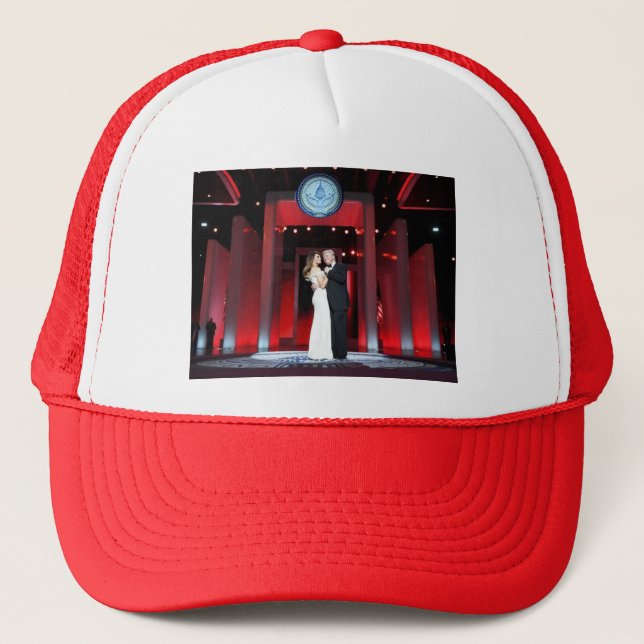 Trump-Melania-3 Trucker Hat (Front)