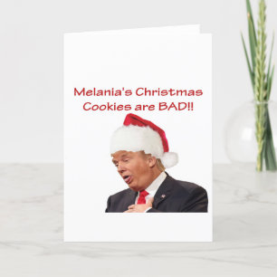 Trump, Melania's Christmas cookies are BAD! Holiday Card